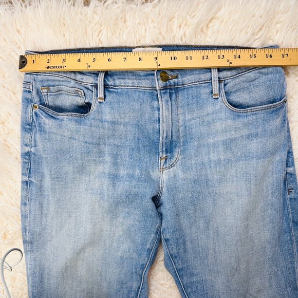 Frame Jeans Womens 30 Le Garcon Denim Boyfriend Medium Blue Pockets Pant - Picture 9 of 15